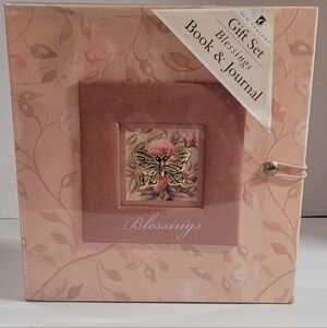NOS (New Old Stock) Book & Journal Gift Set BLESSINGS New Seasons W/Portfolio